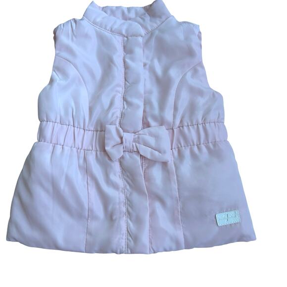 Seven for all Mankind Pink Puffy Vest - Girls 18 Months - Picture 1 of 4